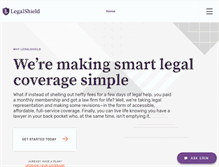 Tablet Screenshot of legalshield.com